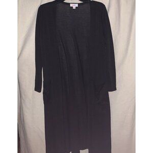 LulaRoe Black Long Open Cardigan Sweater Women’s Small Size S NWOT